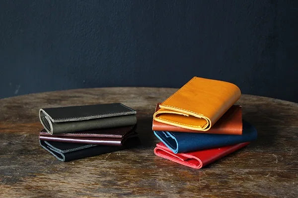 Premium Genuine Leather Tri-Fold Wallet for Men - Handcrafted in Japan - Slim RFID Blocking Design for Everyday Use & Travel