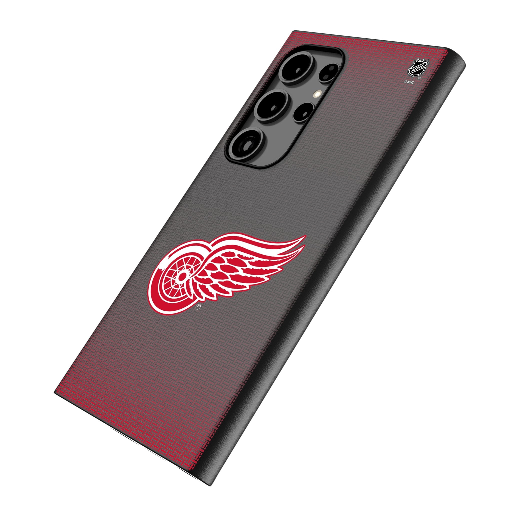 Detroit Red Wings Linen MagSafe Compatible Phone Case for Samsung Galaxy S23/S22/S21 - Durable Protective Cover for Everyday Use & Sports Fans