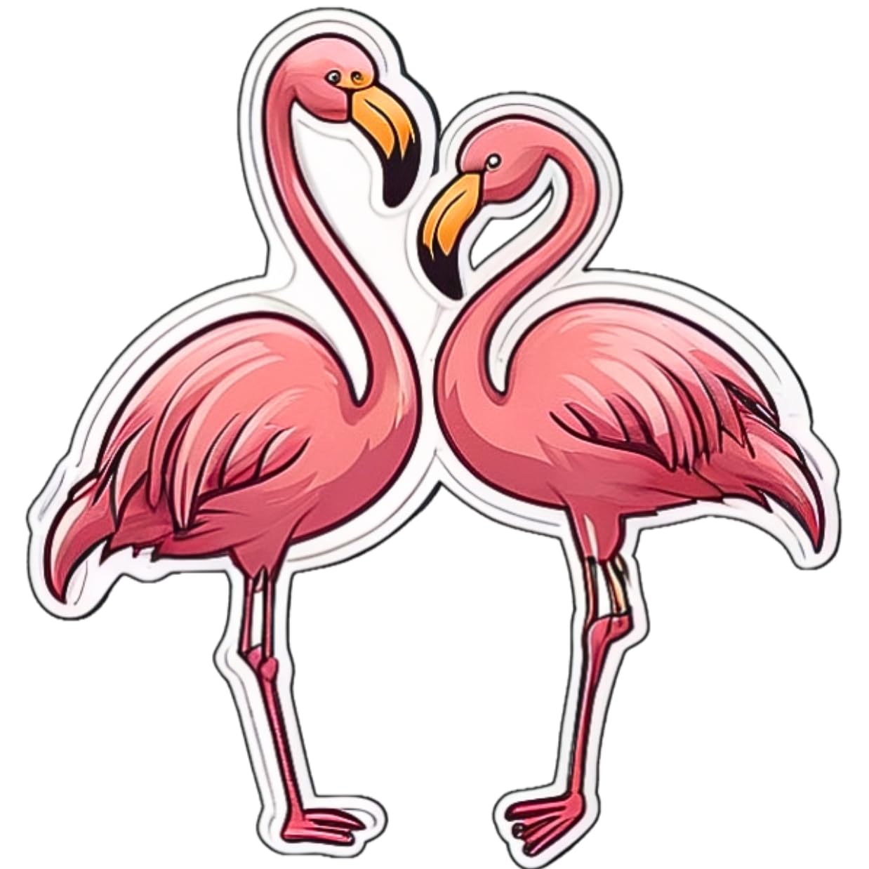 QUONDAM - 3 Pack 3'' Crane Stickers, Cute Animal Art Decals for Laptop, Water Bottle, Skateboard, Car, Phone - Wild Animal Theme Vinyl Stickers for Kids, Friends, DIY Crafts - Perfect for School, Office, Travel & Gifts
