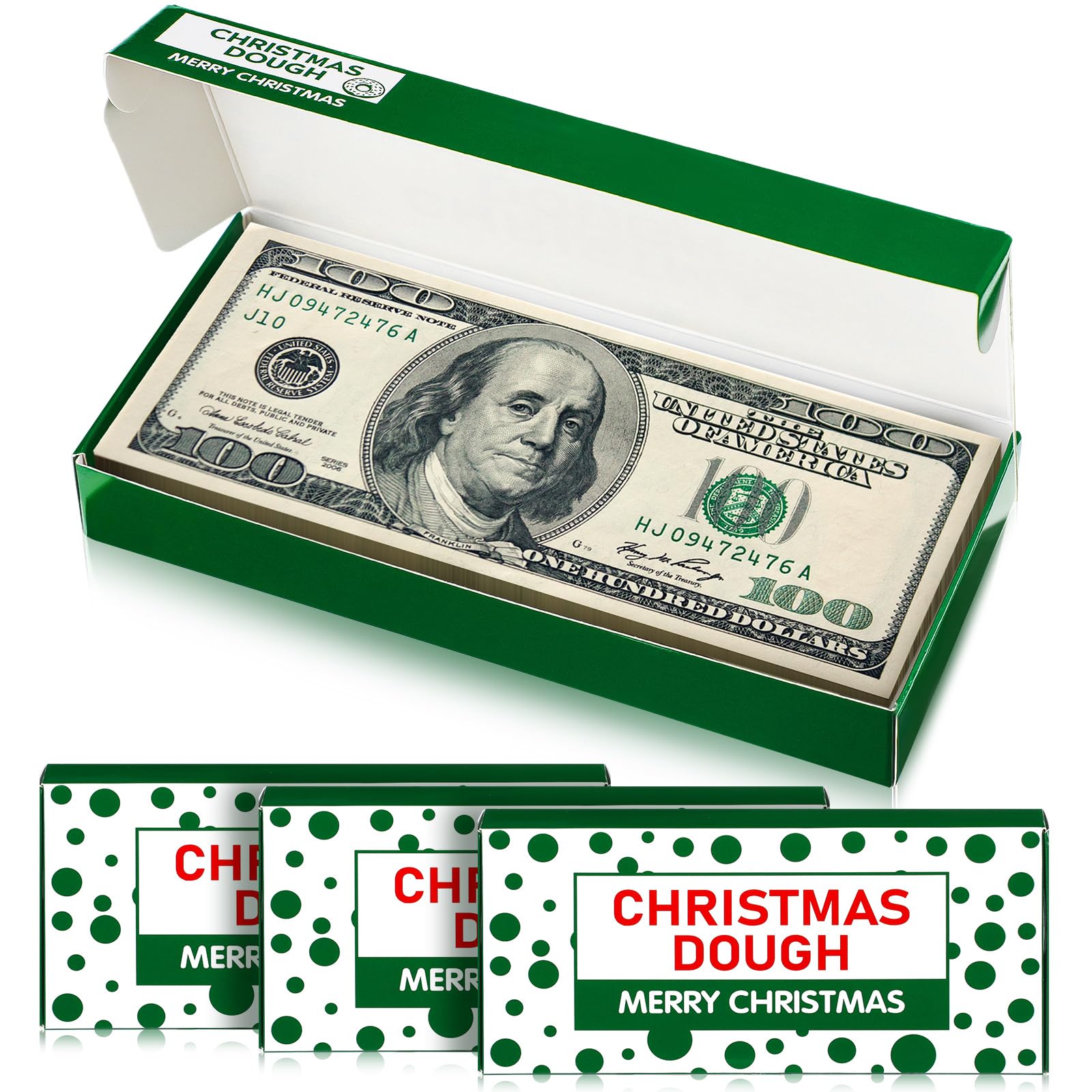 3 Pcs Funny Christmas Money Holder - Unique Donut Gift Box for Cash Gifts - Perfect for Holiday Parties, Secret Santa & Stocking Stuffers