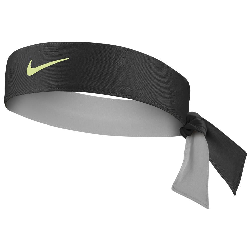 Nike Premier Tennis Headband - Black/Lemon Twist - Moisture Wicking & Comfortable for Tennis, Running & Workouts