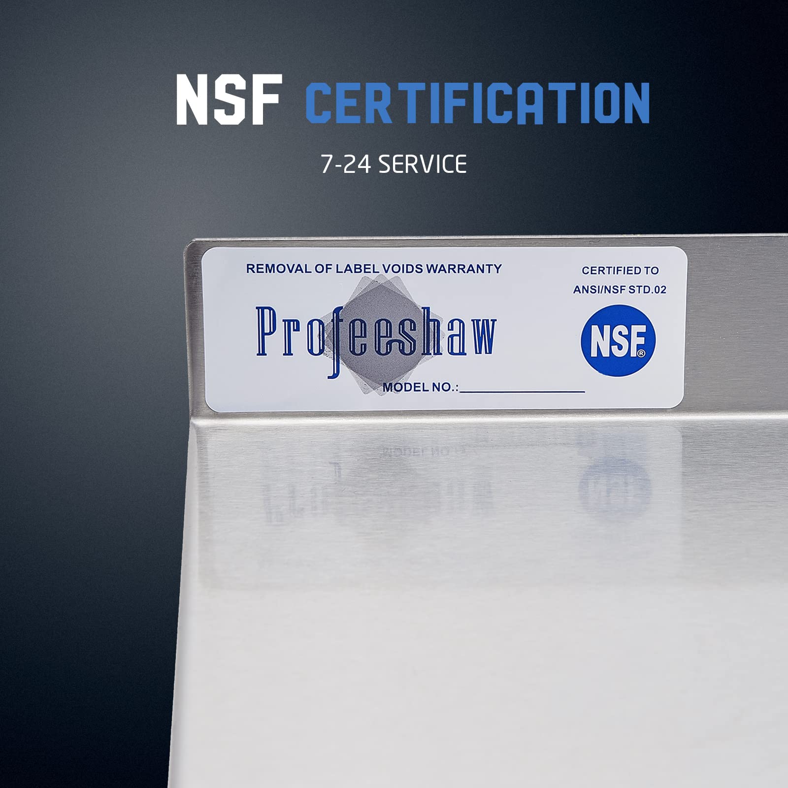 NSF Certified 14” x 60” Stainless Steel Commercial Shelving - 400 lb Capacity Wall Mounted Metal Shelf with Backsplash & 2 Brackets for Restaurant, Bar, Kitchen, Garage & Utility Room - Heavy Duty Storage for Food Service, Home Organization & Workshop Use