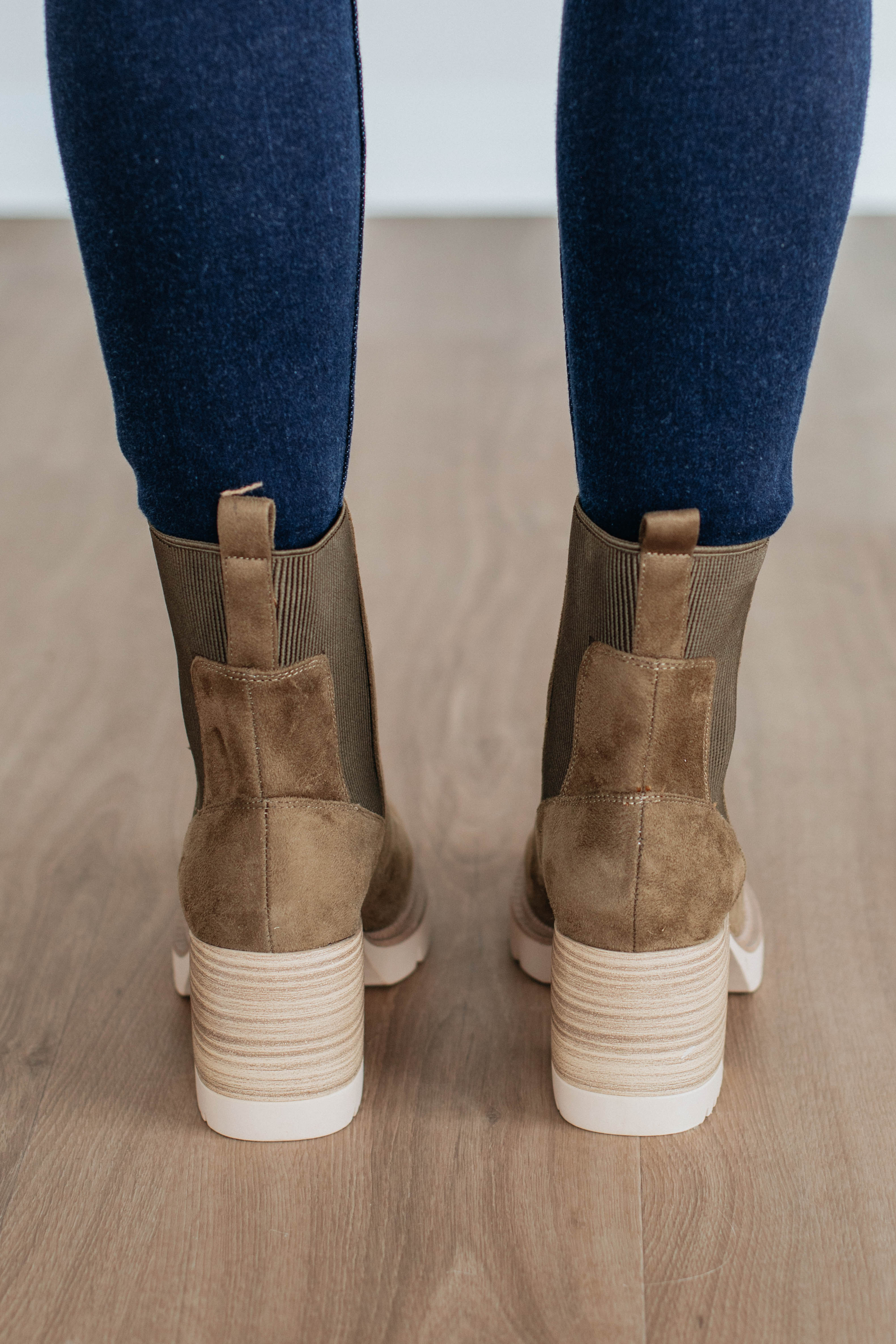 Anywhere With You Boots - Stylish Khaki Ankle Boots for Women | Perfect for Casual Outings, Travel & Everyday Wear