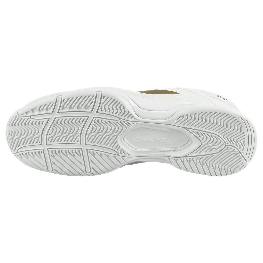 Babolat Women's SFX 3 All Court Tennis Shoes - Wimbledon White/Gold - Perfect for Clay, Hard & Grass Courts | Women's Tennis & Casual Wear
