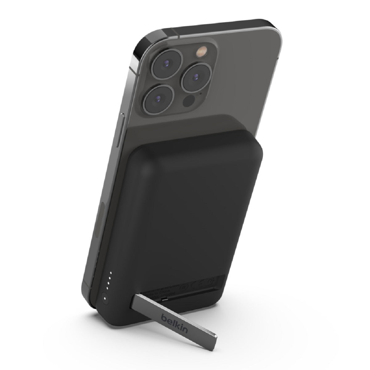 Belkin BOOST↑CHARGE™ Magnetic Wireless Power Bank 5000mAh with Stand - Portable Charger for iPhone, Samsung & AirPods | Perfect for Travel, Office & Home Use