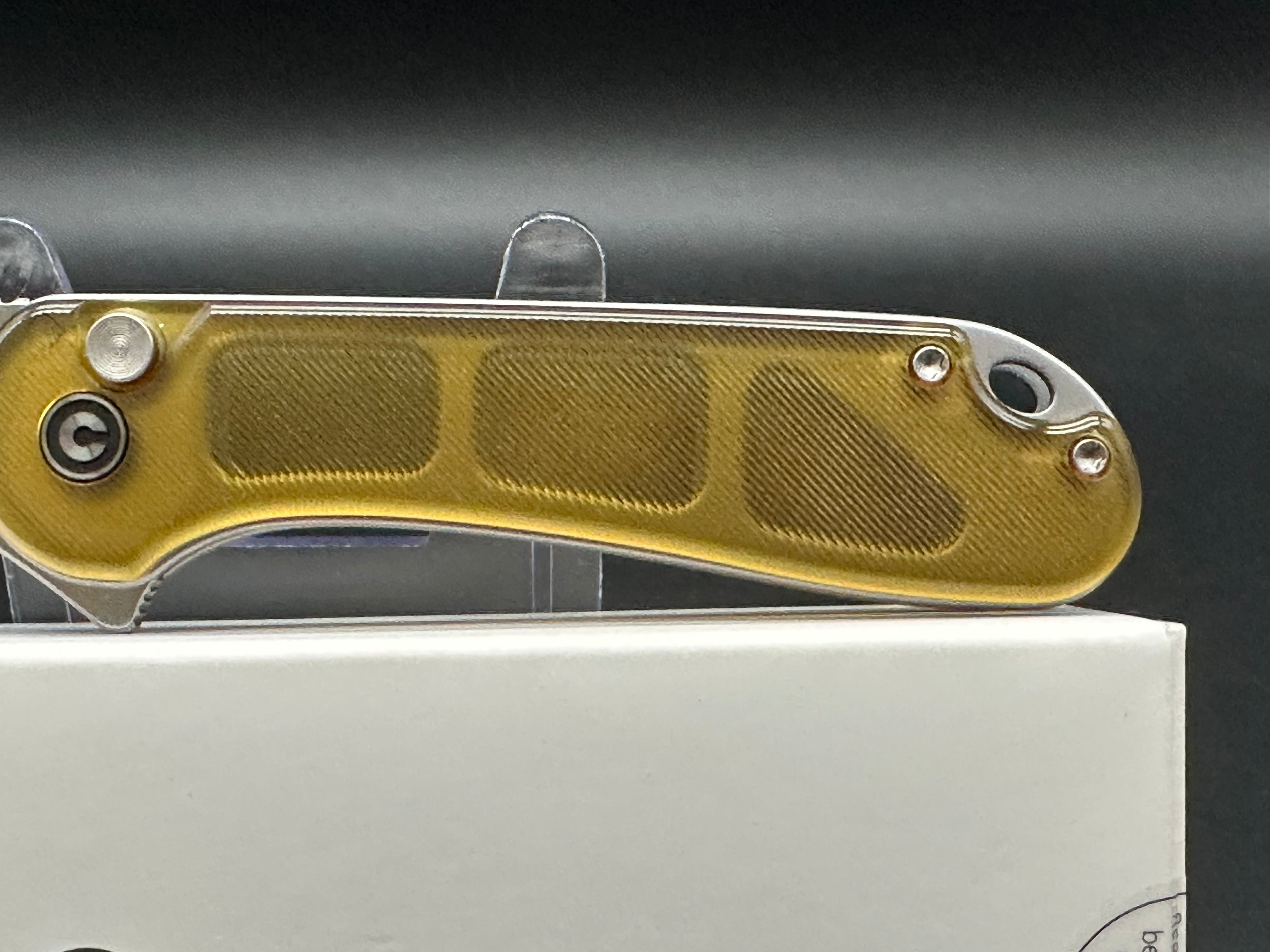 CIVIVI Button Lock Elementum II Folding Knife - Polished Ultem Handle, Nitro-V Steel Blade, Drop Point Plain Edge, Satin Finish - EDC, Outdoor, Camping, Survival Gear