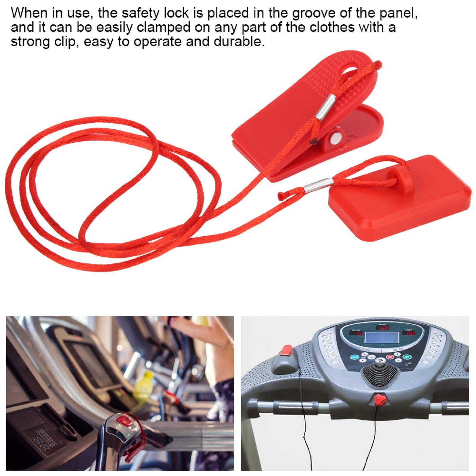 OUKENS 2Pcs Universal Treadmill Safety Key with Magnet - Treadmill Security Lock & Emergency Stop Switch for Home Gym Equipment - Perfect for NordicTrack, ProForm, Sole Fitness Treadmills
