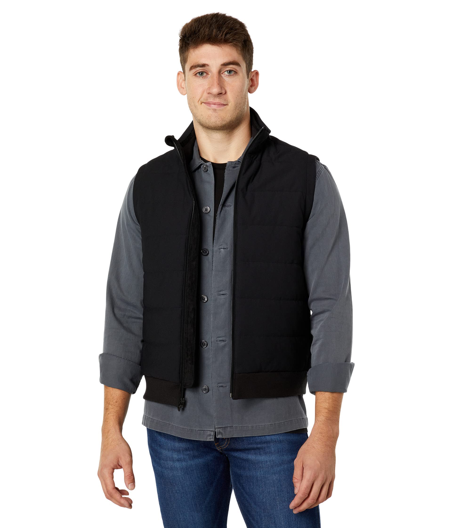 Vince Men's Slim Fit Modern Vest - Lightweight & Stylish for Business Casual & Office Wear