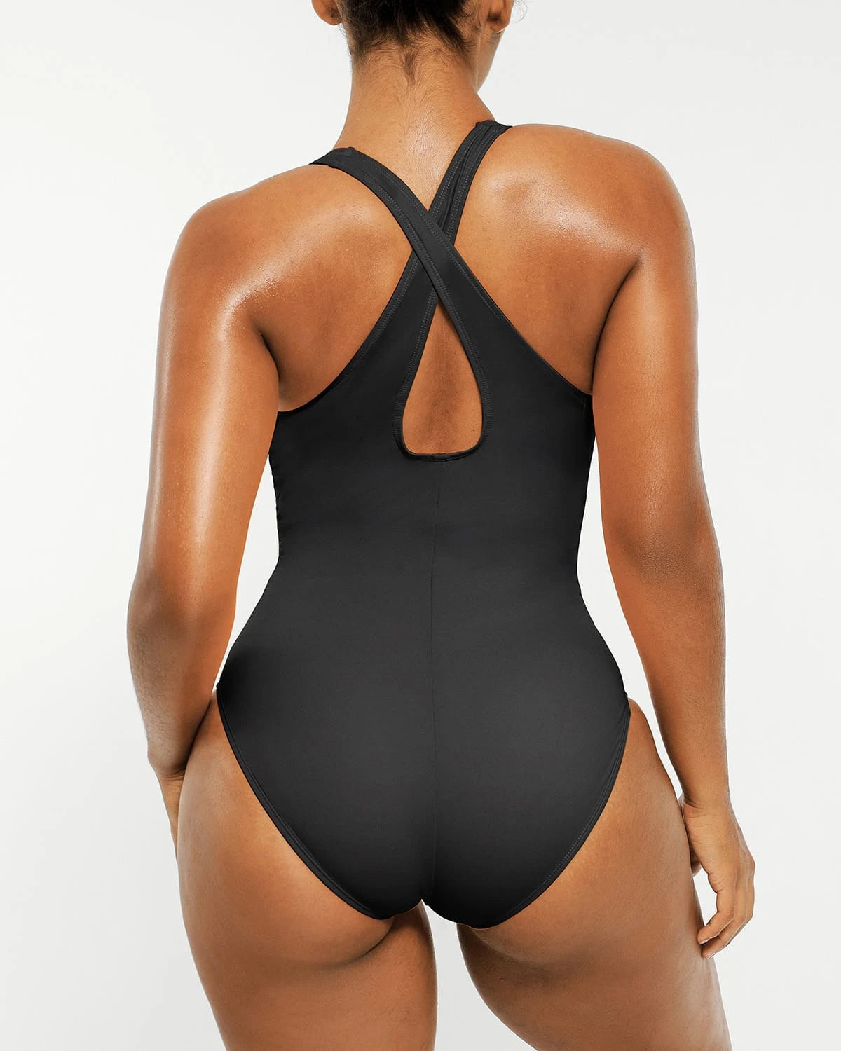 Smart Sculpt Plunge Corset Shaping Swimsuit - Slimming One Piece Bathing Suit for Women, Perfect for Beach Vacations & Pool Parties