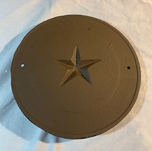 Texas State Seal Cast Iron Wall Plaque - 8.5