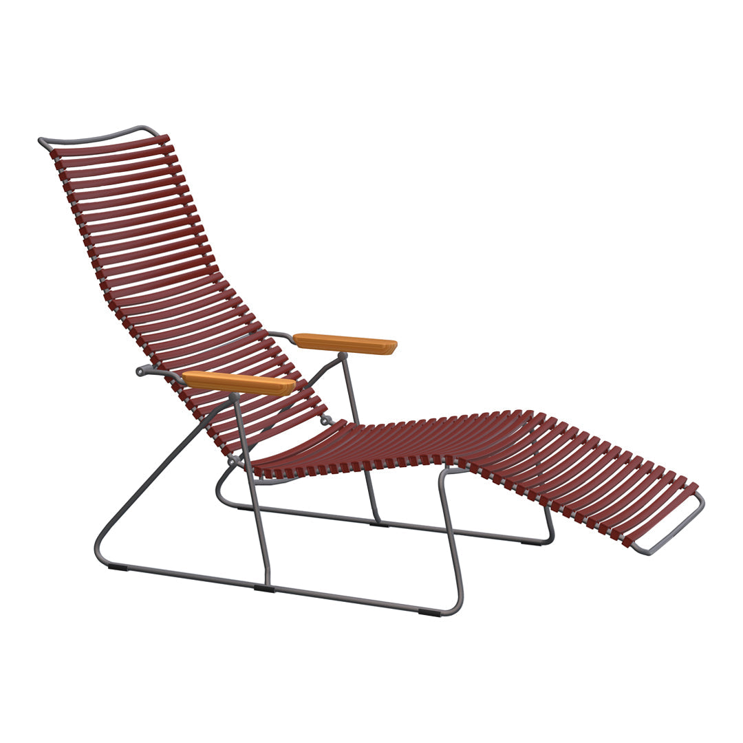 Premium Click Outdoor Sunlounger - Adjustable Reclining Beach Chair with Cushion for Poolside, Patio, Backyard & Garden Relaxation