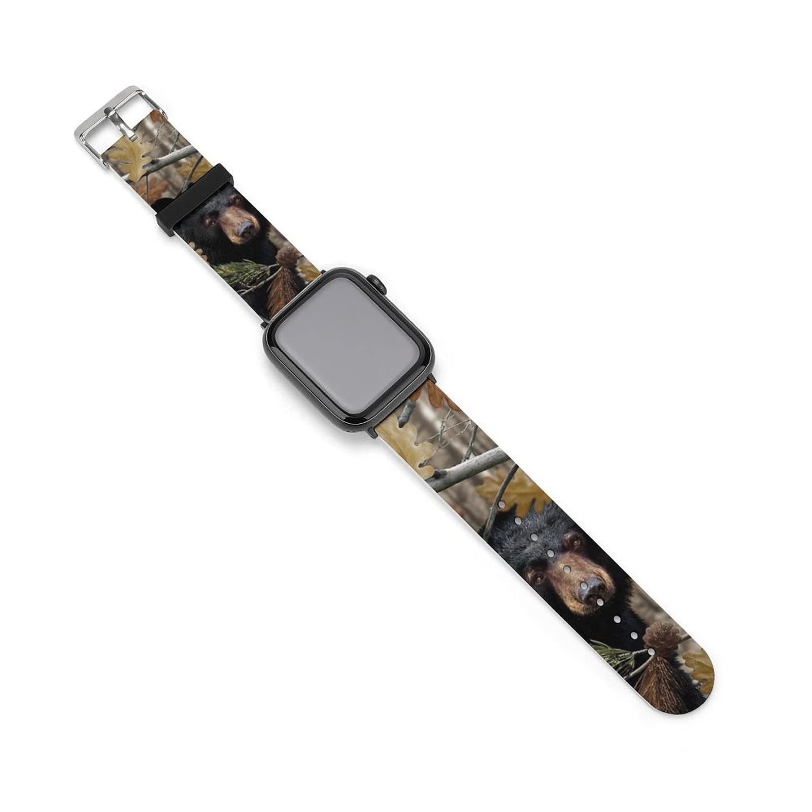 Premium Green Chicken Leather Apple Watch Bands - Compatible with 38mm 40mm 42mm 44mm iWatch Series SE/6/5/4/3/2/1 - Classic Buckle Replacement Strap for Men & Women - Perfect for Workouts, Office Wear & Casual Fashion