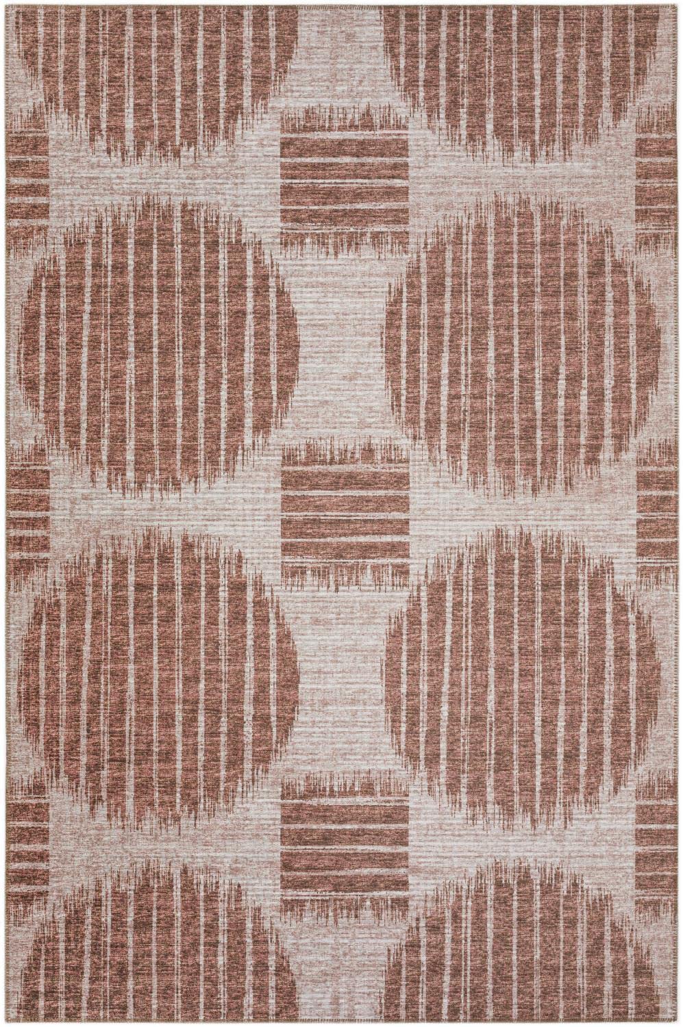 Addison Rugs Yuma AYU43 Brown 8' x 10' Area Rug - Soft & Durable Handmade Vintage Style Rug for Living Room, Bedroom, Dining Room & Office Decor
