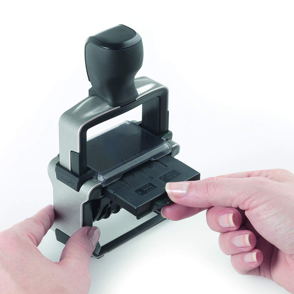 Trodat 5030 Professional 4.0 Self Inking Date Stamp - 1-5/8” x 3/8” Impression Size - Black Ink - Perfect for Office Documents, Invoices & Legal Paperwork