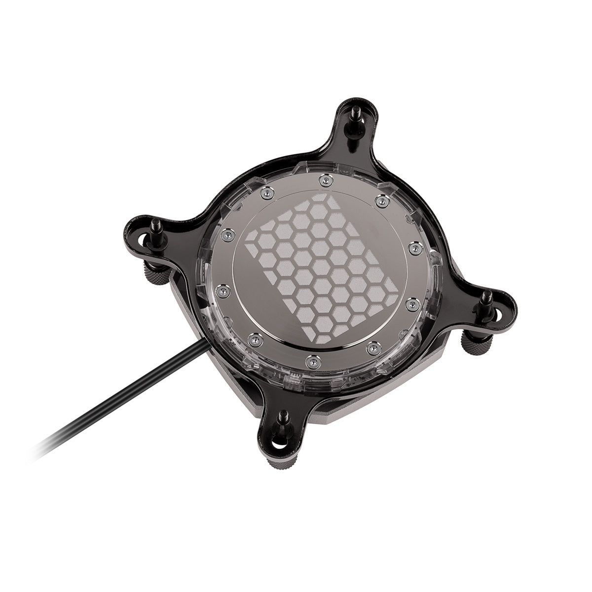 Corsair Hydro X Series XC7 RGB CPU Water Block - Compatible with 1200/AM4 Sockets - Premium Silver Finish - Perfect for Custom PC Liquid Cooling & Gaming Rigs