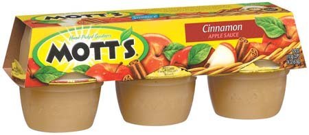 Organic Mott's Cinnamon Apple Sauce - 6 Pack (4 oz Cups) | Healthy Snack for Kids Lunch Boxes & On-The-Go Breakfast