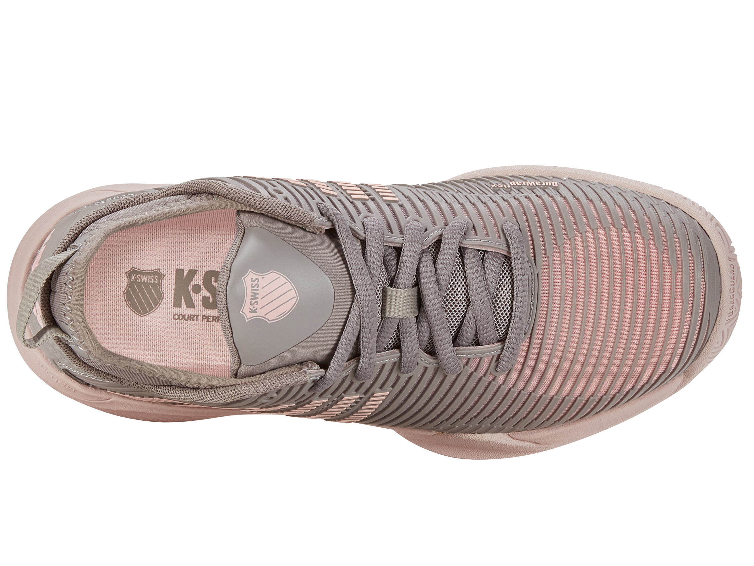 Hypercourt Supreme Women's Tennis Shoes - Satellite/Sepia Rose/Pale Neon Coral | Lightweight & Durable Court Sneakers for Women | Perfect for Tennis, Training & Casual Wear