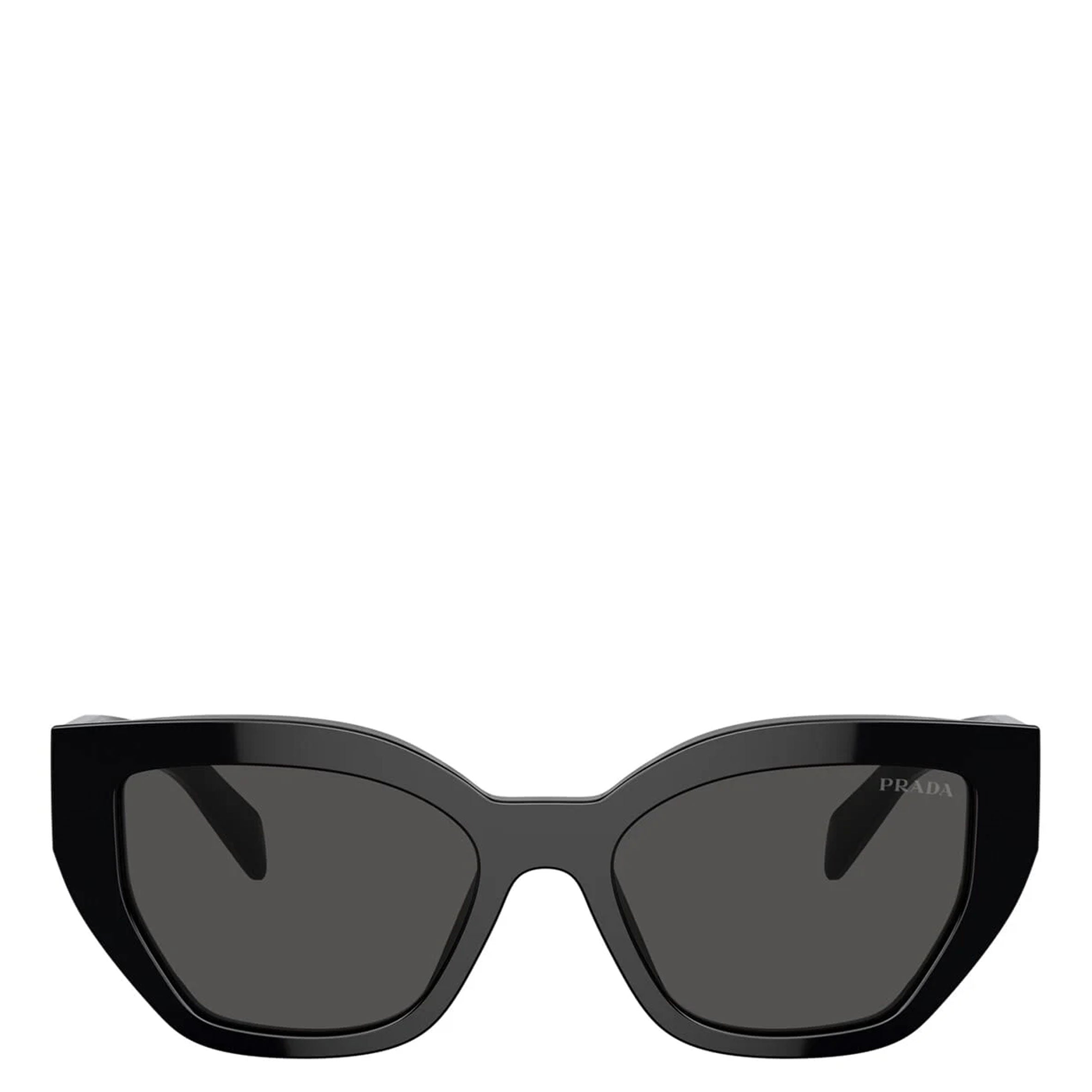 PRADA PRA09S Butterfly Sunglasses for Women - Classic Black Frame with UV Protection - Perfect for Summer, Beach & Outdoor Activities