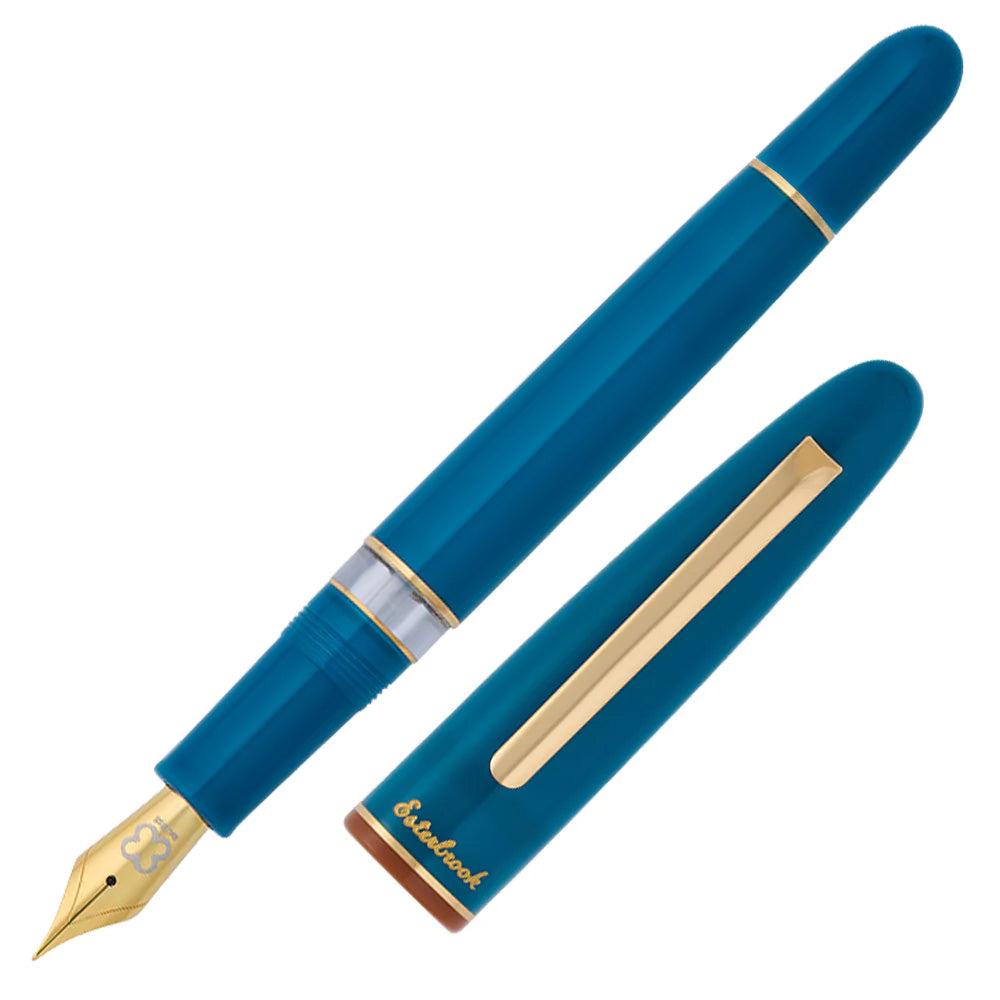 Esterbrook Estie Back to the Land Fountain Pen - Funky Lake Piston Filler Ink Pen for Writing, Journaling & Calligraphy - Premium Handmade Gift for Writers & Collectors