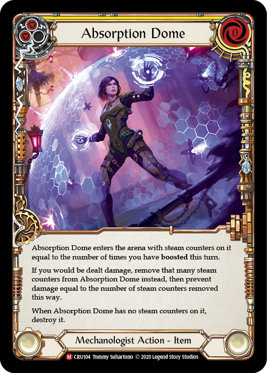 Absorption Dome [CRU104] 1st Edition Rainbow Foil MTG Card - Crucible of War Magic: The Gathering Collectible Trading Card Game - Perfect for Deck Building, Tournaments & MTG Fans