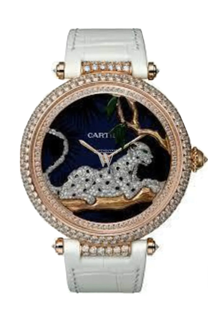 Cartier Panther Au Claire de Lune Blue Dial Watch HPI00712 - Luxury Swiss Timepiece for Women, Elegant Moonphase Design with Sapphire Crystal - Perfect for Formal Events & Special Occasions