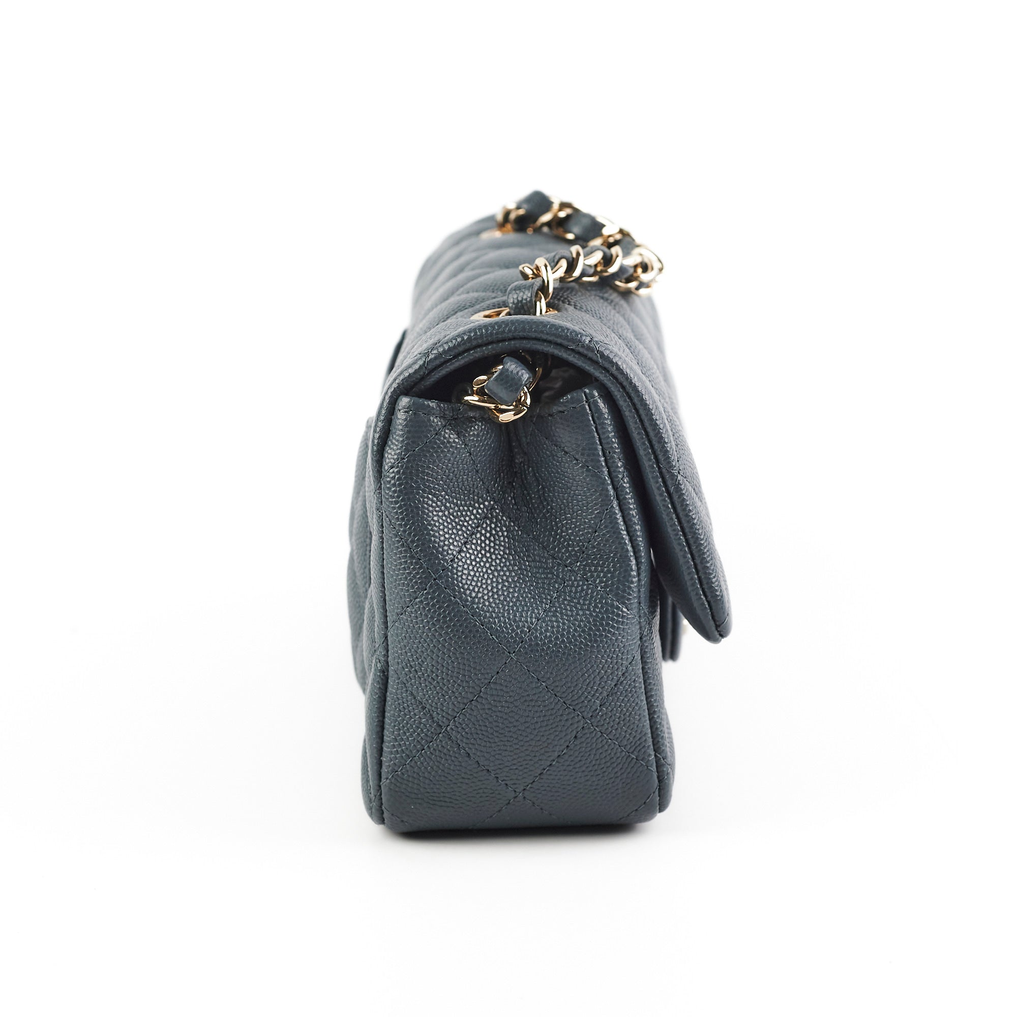 Chanel Caviar Leather Mini Rectangular Flap Bag in Grey - Perfect for Evening Events & Luxury Fashion Accessories