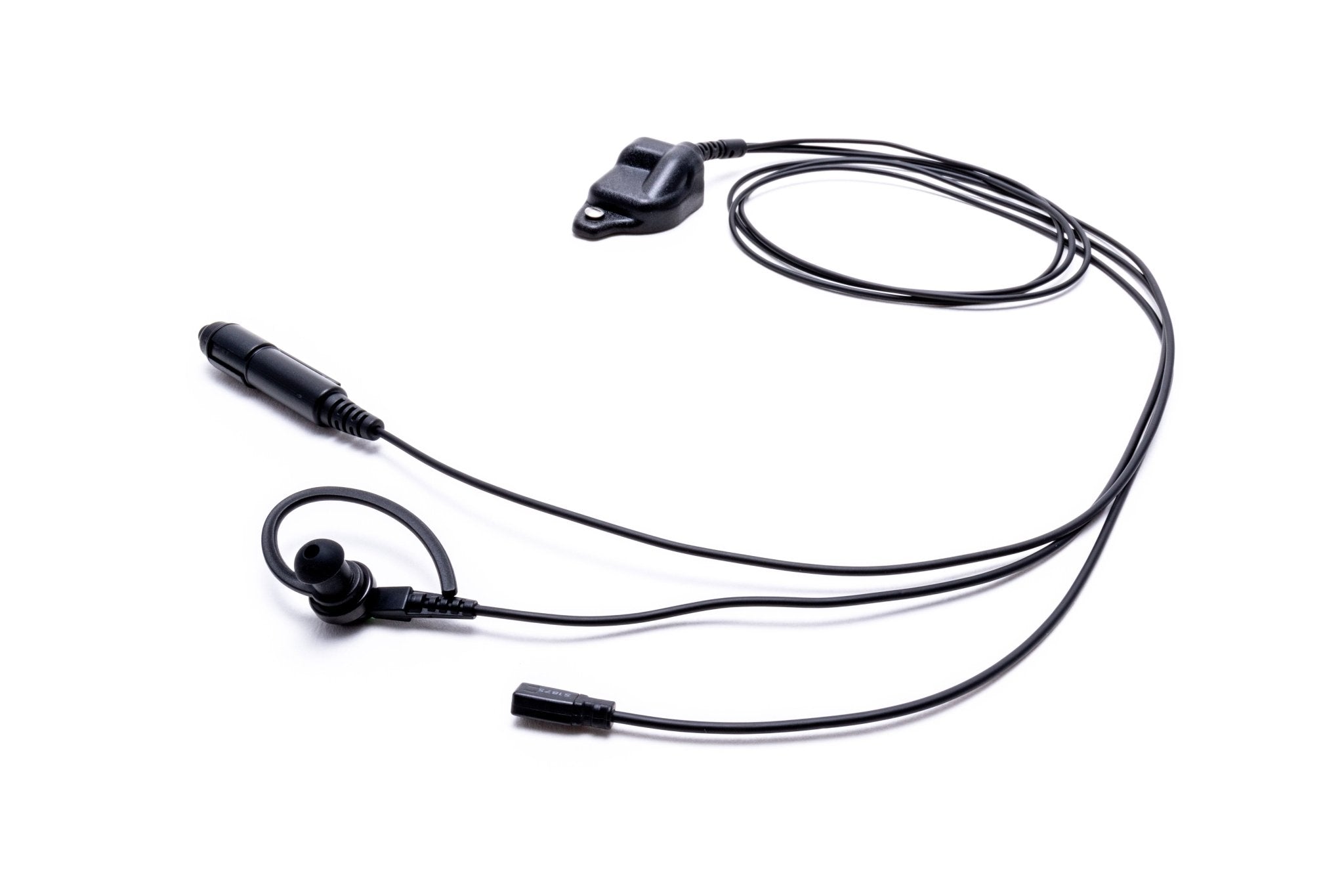 Impact Platinum Series 2-Wire Surveillance Kit for Two-Way Radio with Ear Hook & In-Ear Bud MC3 P3W EH4 - Ideal for Security, Law Enforcement & Outdoor Communication