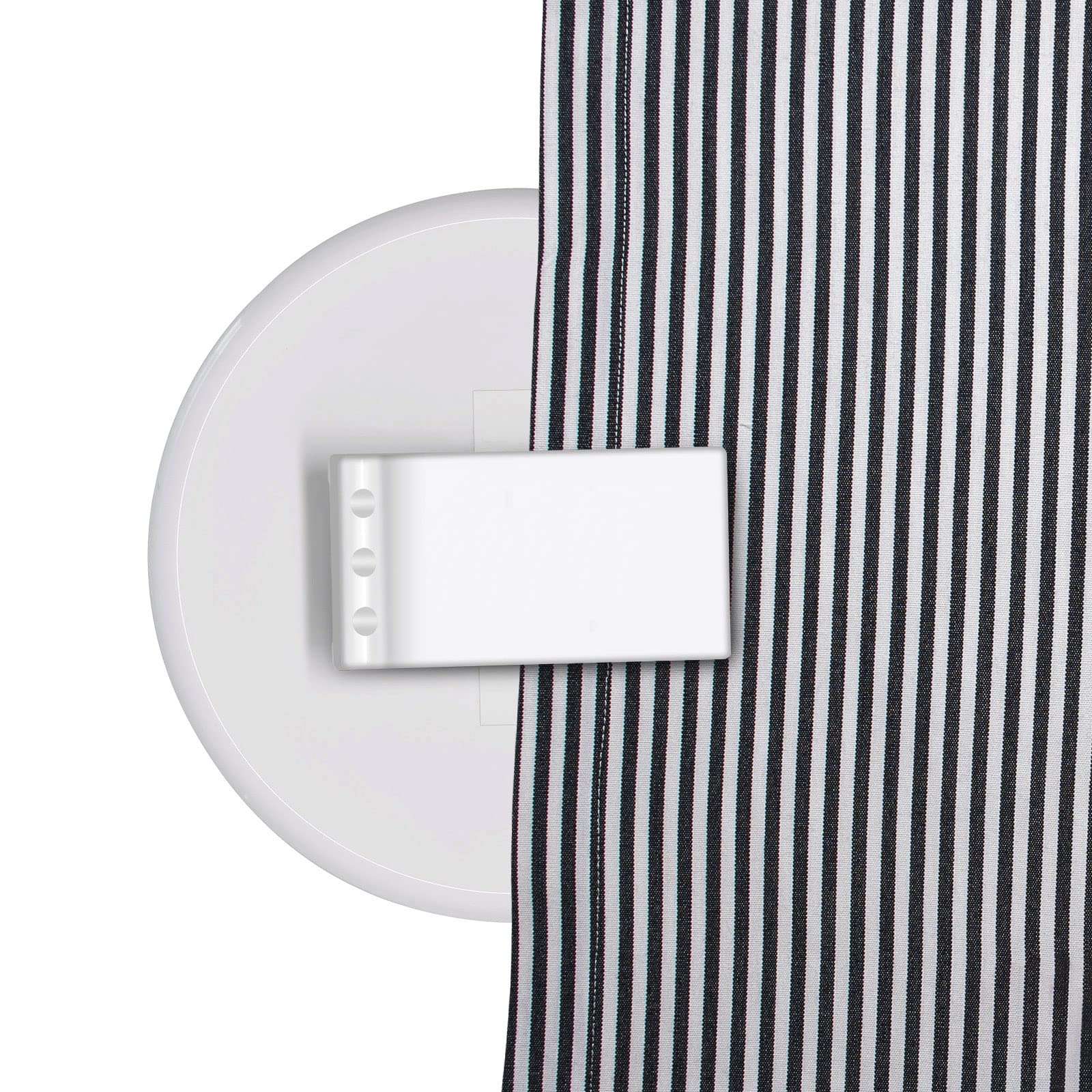Windproof Shower Curtain Clips - Self-Adhesive Bathroom Splash Guard Clips (8-Pack, White) for Secure Shower Curtain & Water Containment in Bathrooms