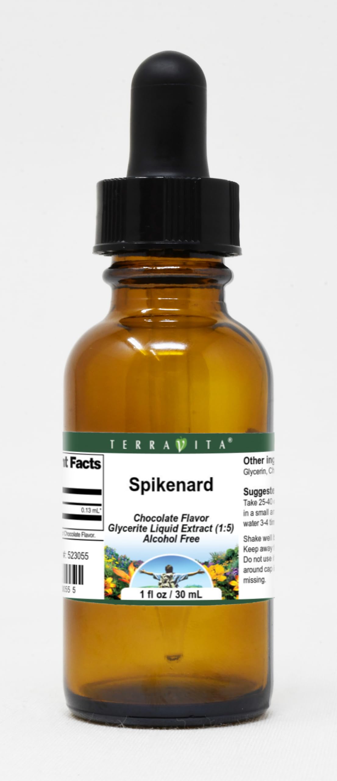 Organic Spikenard Glycerite Liquid Extract (1:5) - Chocolate Flavored Herbal Supplement - 1 oz Bottle (2-Pack) - ZIN: 523055 - Perfect for Aromatherapy, Stress Relief & Natural Wellness