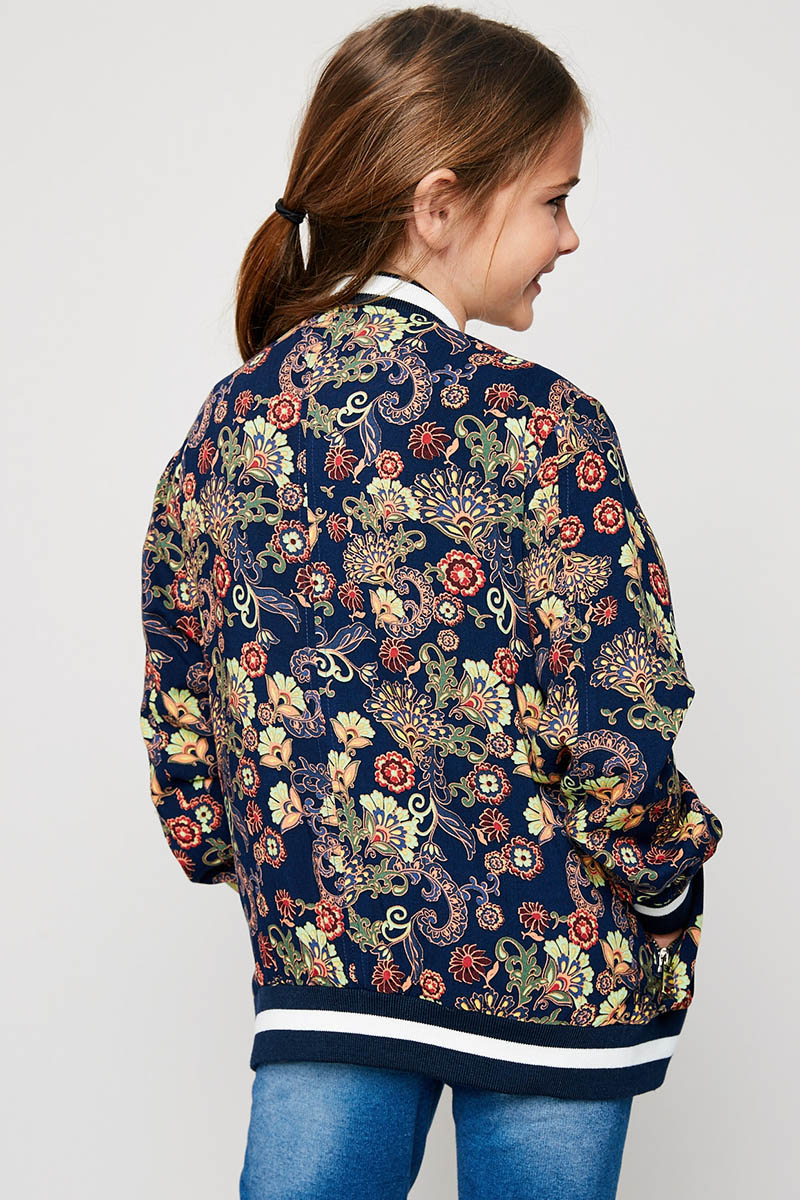 Stylish Printed Bomber Jacket for Men & Women | Trendy Lightweight Windbreaker | Perfect for Casual Outfits, Streetwear & Fall Fashion