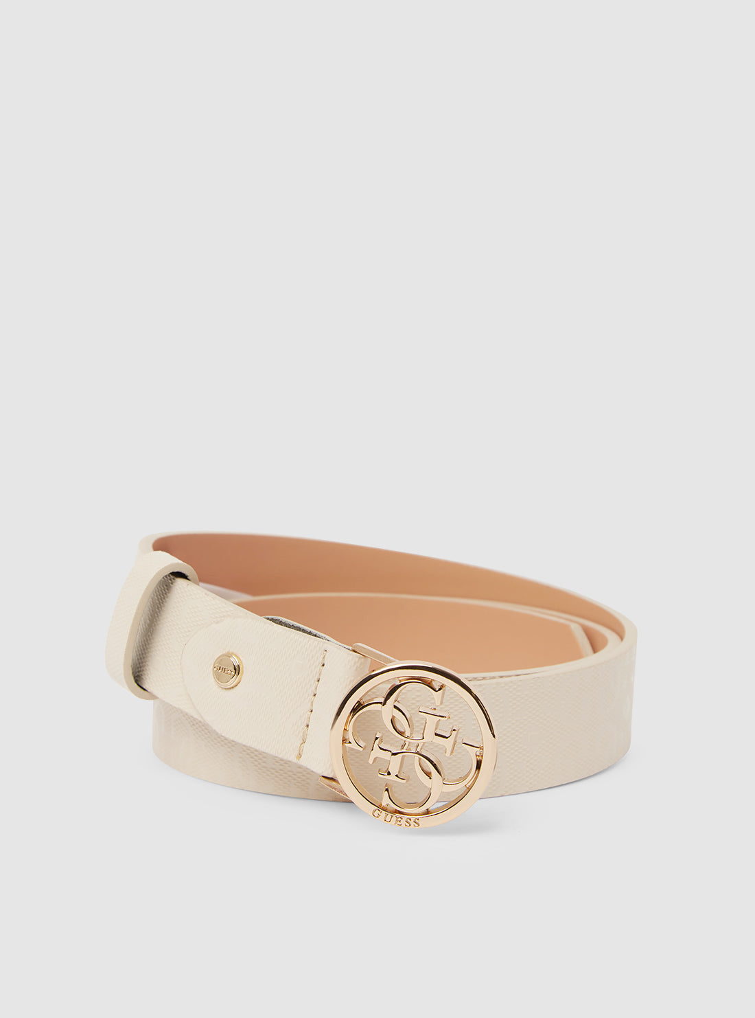 Beige Adelard Adjustable Belt for Men & Women | Premium Leather Strap with Buckle | Perfect for Casual, Office & Formal Wear
