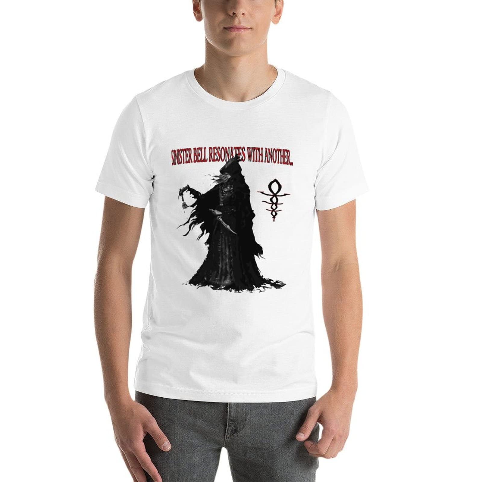 Horror Video Game T-Shirt for Men - Scary TV Player Merch Cotton Tee - Perfect Gift for Gamers & Horror Fans - Great for Gaming, Halloween & Casual Wear