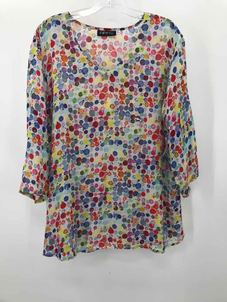 Vintage APNY Ivory Blouse Size XL - Elegant Plus Size Women's Top for Work, Office & Special Occasions