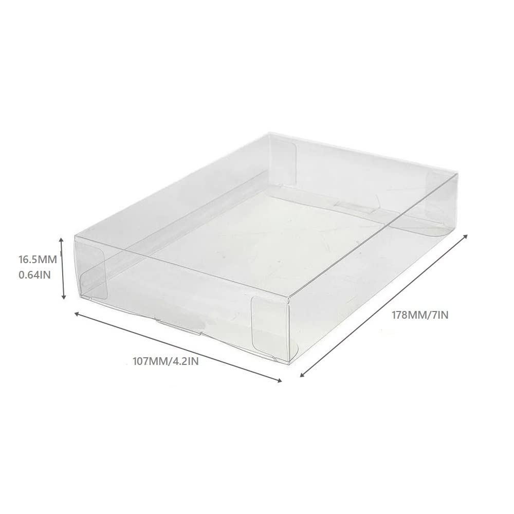 WICAREYO 10Pcs Clear PSP Game Box Protector Case - Cartridge Box Sleeve CIB Protector for PSP Games | Perfect for Game Collection, Storage & Display Protection
