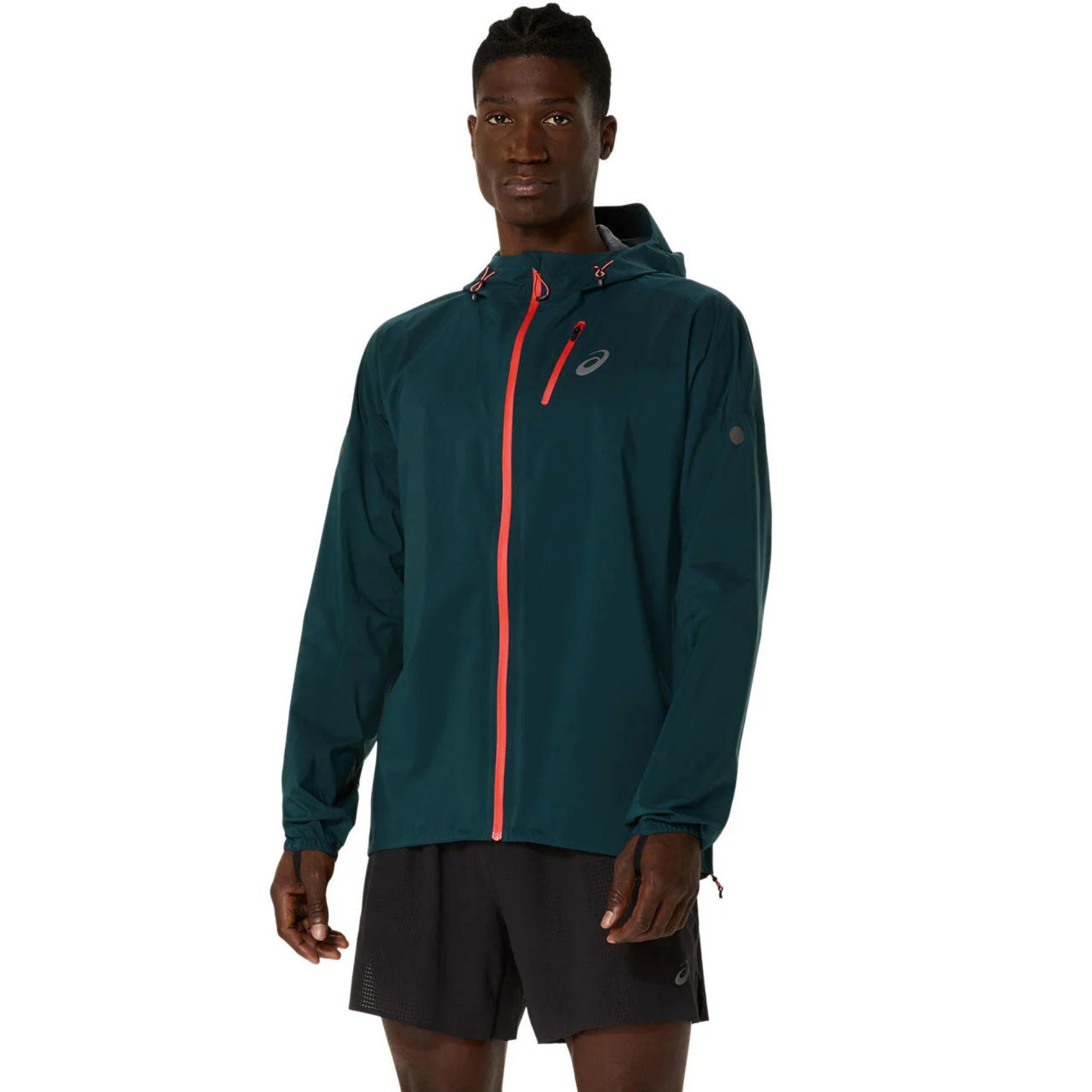 ASICS Fujitrail Elite Waterproof Running Jacket for Men - Lightweight Breathable Trail Running Shell for Hiking & Outdoor Adventures