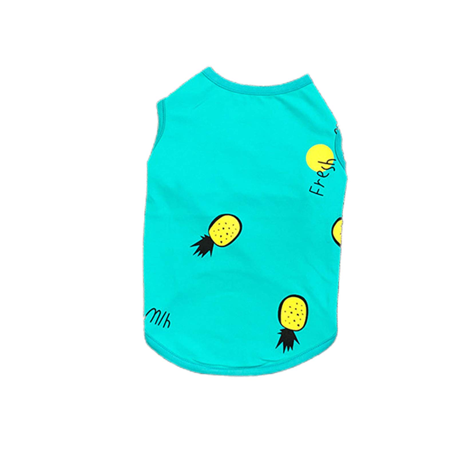Hionre Round Collar Pet Clothes - Soft Breathable Short Sleeve Dog Shirt for Small & Medium Dogs | Summer Dog Outfits for Puppies (Boy & Girl) | Perfect for Daily Walks, Outdoor Adventures & Photo Shoots