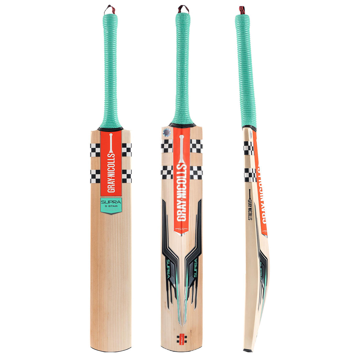 Gray Nicolls Supra 1.2 5 Star English Willow Cricket Bat - Premium Performance for Professional & Club Cricket Matches