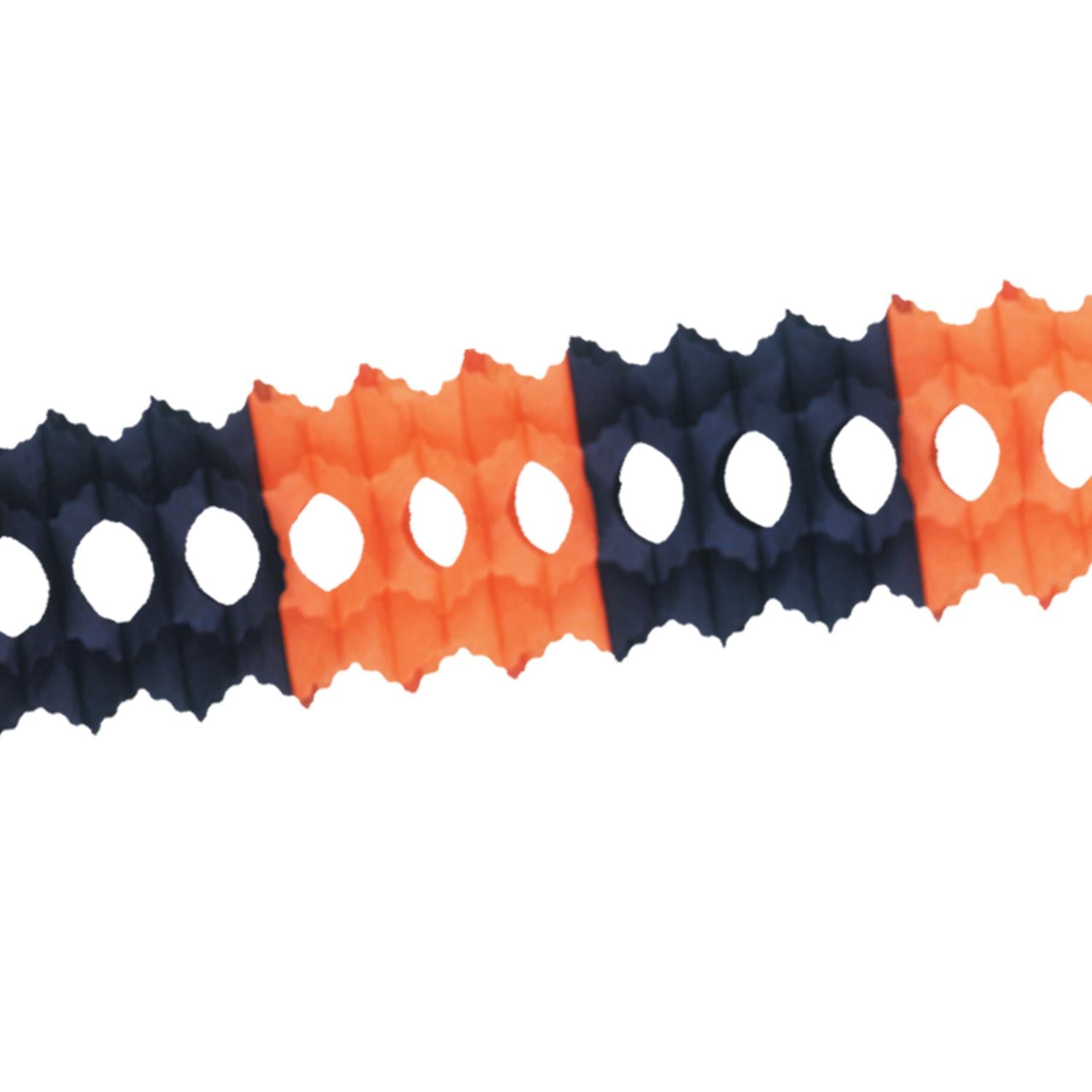 12 Pack Beistle Halloween Arcade Garland - Orange & Black Party Decorations for Halloween Parties, Home & Office Decor