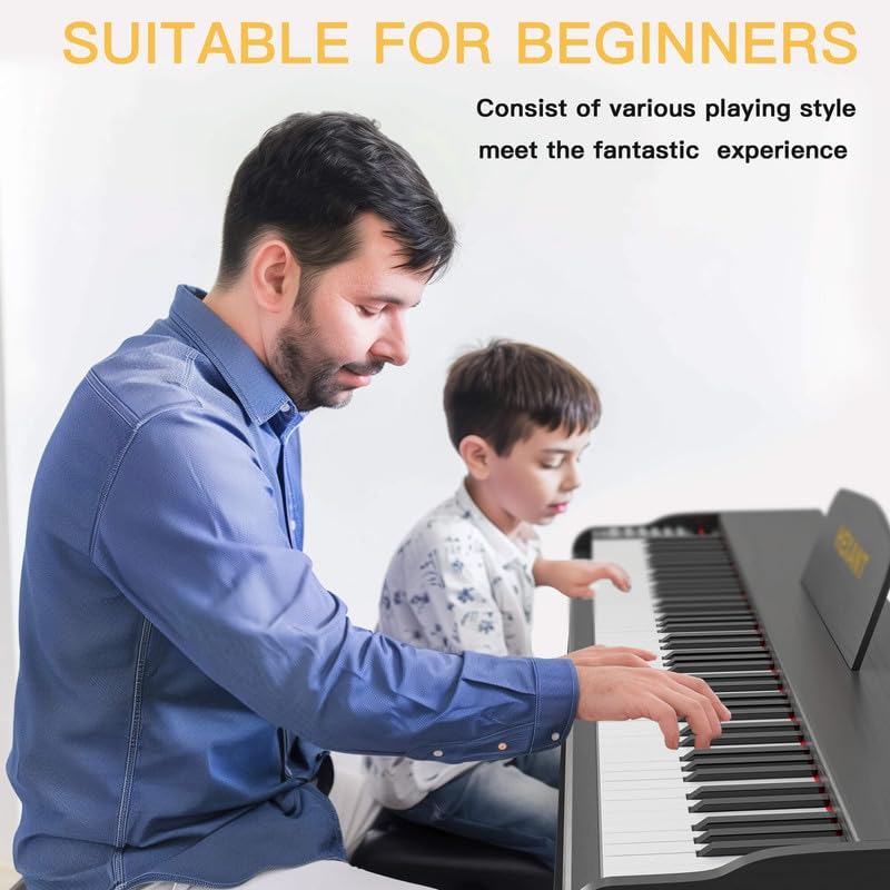 88-Key Digital Piano Keyboard for Adults & Beginners - Home & Studio Use