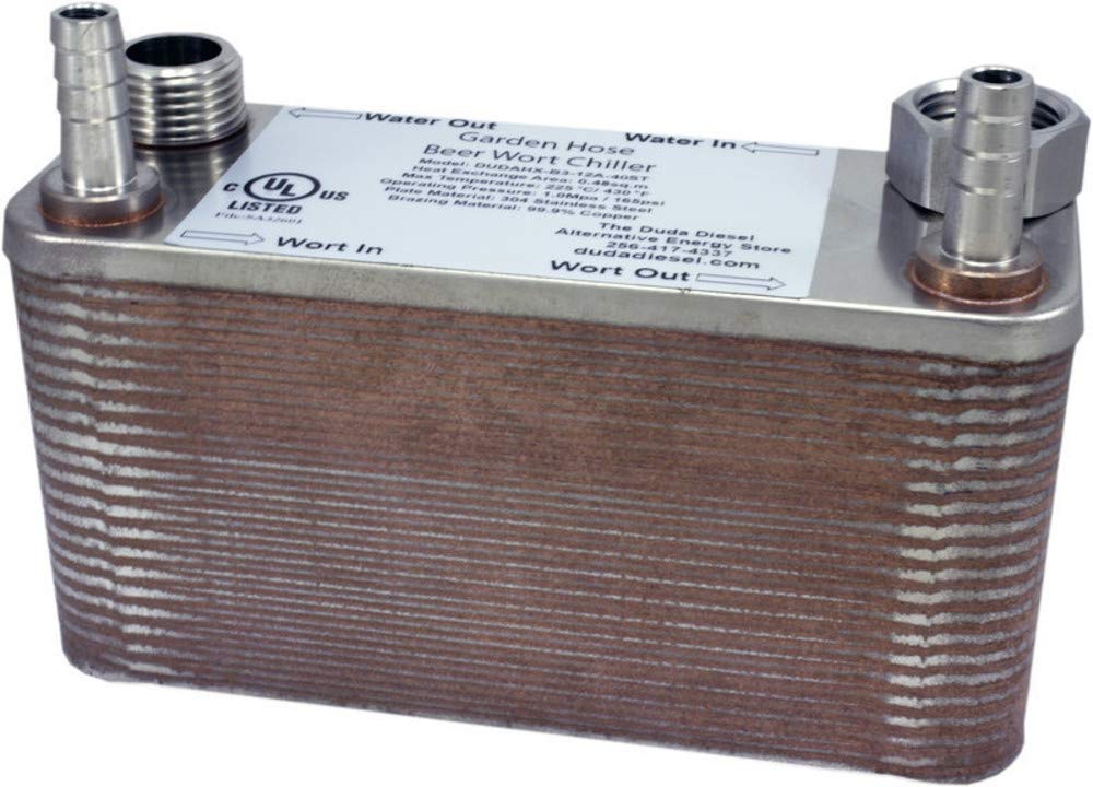 B3-12A 40 Plate Beer Wort Chiller with 1/2