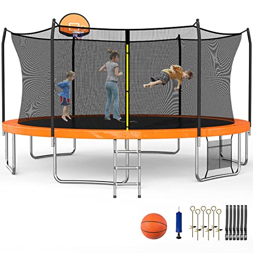 Orange-with Basketball Hoop