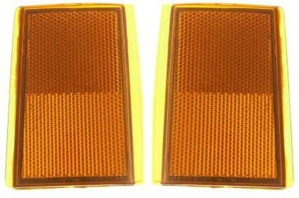 Chevy C1500 Reflector Set 1988-1993 - Compatible with Suburban & K1500 - for Night Driving Safety