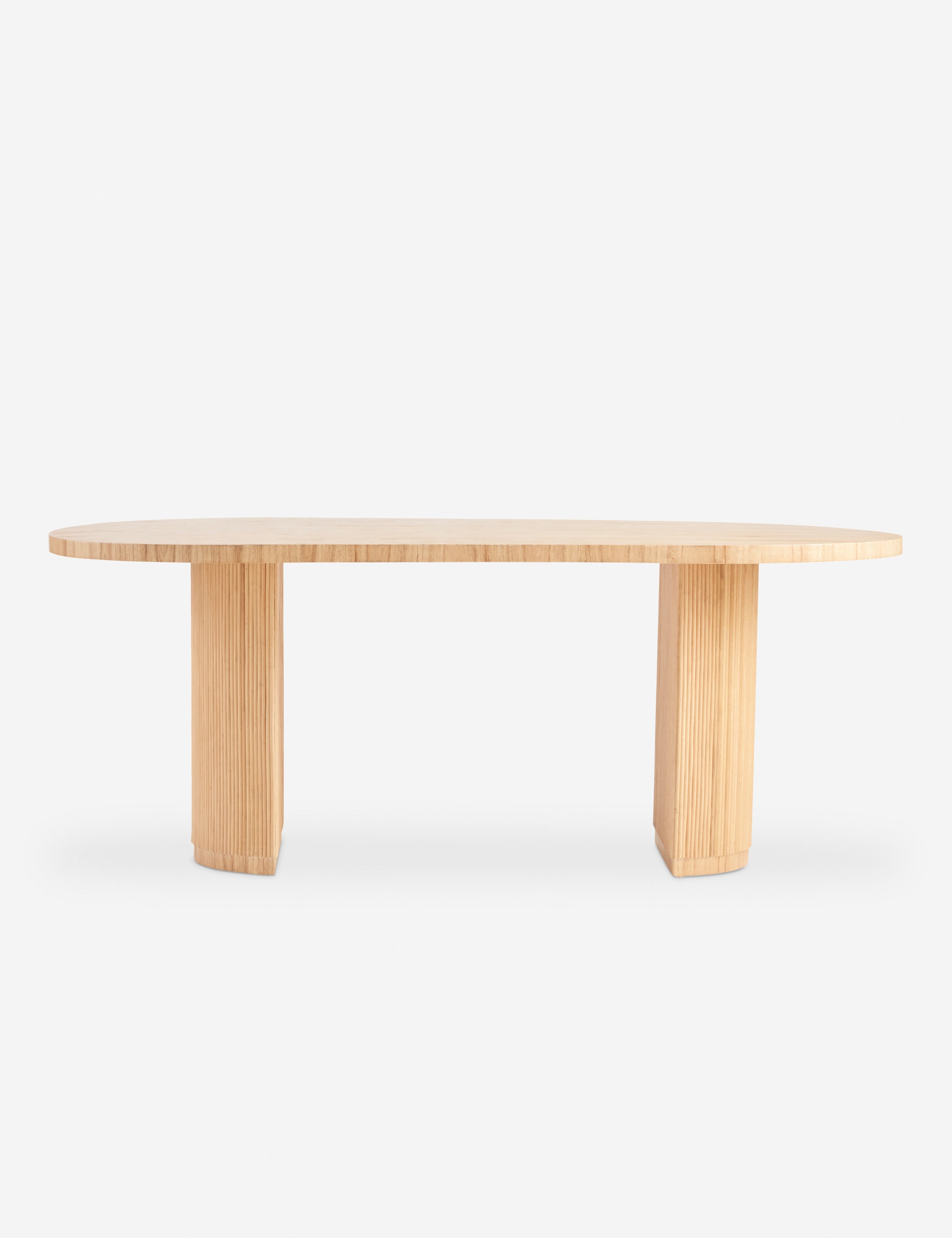 Elvia Oval Dining Table - Modern Wooden Kitchen Table for 6 - Perfect for Family Dinners & Entertaining Guests