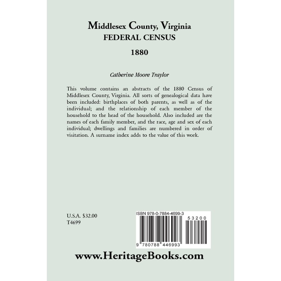 1880 Middlesex County Virginia Federal Census Records - Genealogy & Family History Research for Ancestral Search