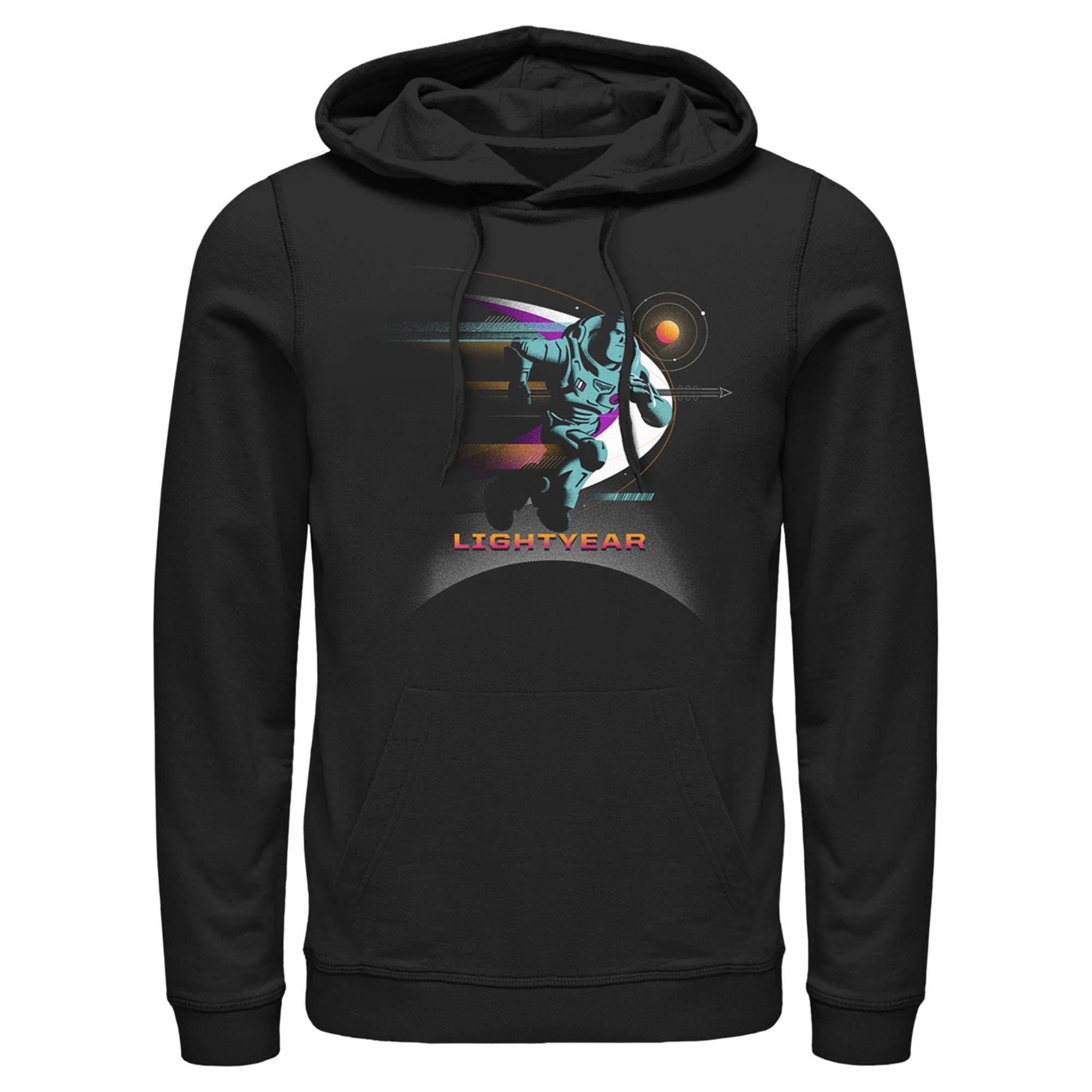 Lightyear Buzz Running Hoodie for Men - Cool Planets Logo Pullover Sweatshirt - Perfect for Jogging, Gym Workouts & Casual Streetwear