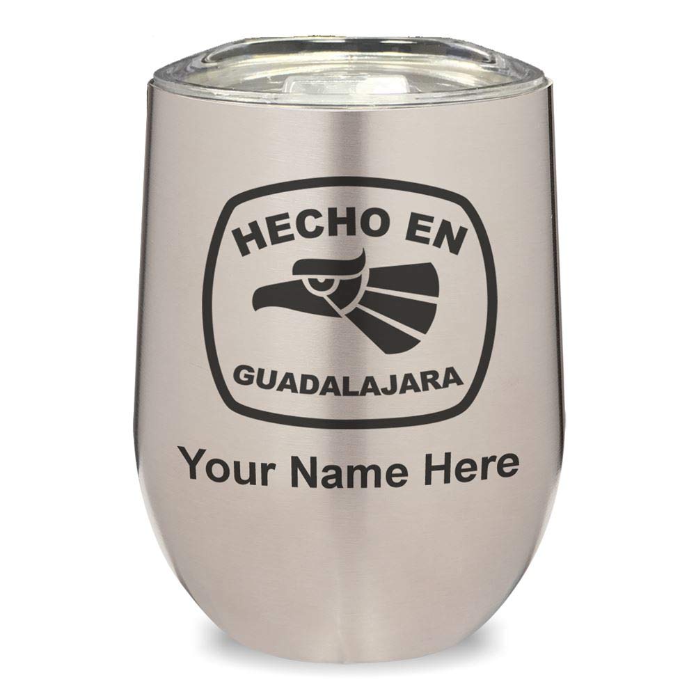 LaserGram Double Wall Insulated Stainless Steel Wine Tumbler with Personalized Engraving - 20oz Vacuum Sealed Cup for Red/White Wine, Cocktails & Iced Beverages - Perfect for Parties, Picnics & Outdoor Events