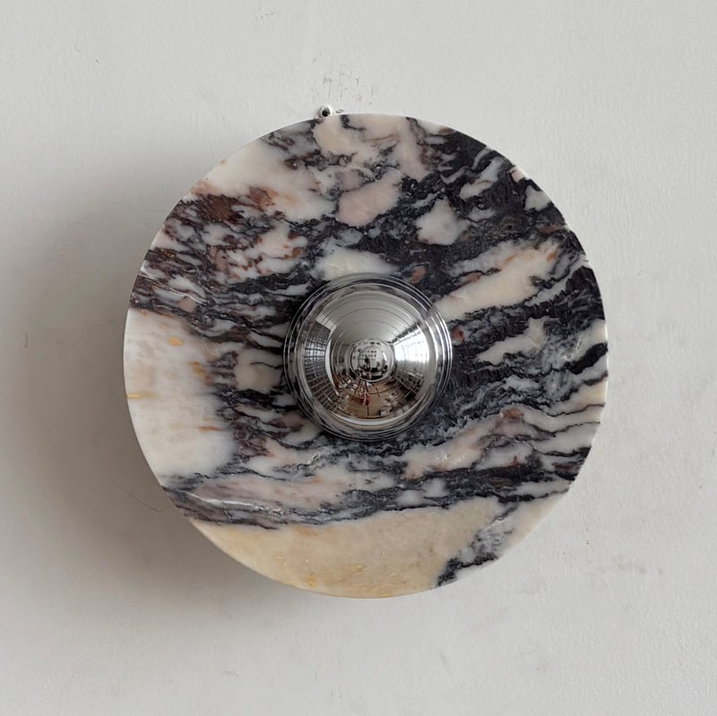 Calacatta Marble Wall Sconce Light - Modern Gold Finish Bathroom Vanity Lighting for Bedroom, Hallway & Living Room Decor