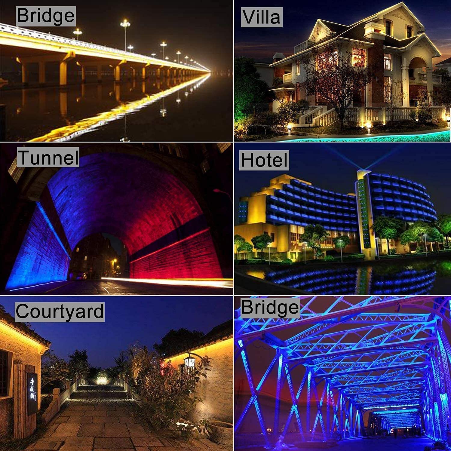 108W RGB Wall Washer Light Bar - 39.4 Inch Waterproof IP65 Linear Lighting for Indoor/Outdoor Use - Perfect for Christmas Decor, Bridge Illumination & Billboard Lighting