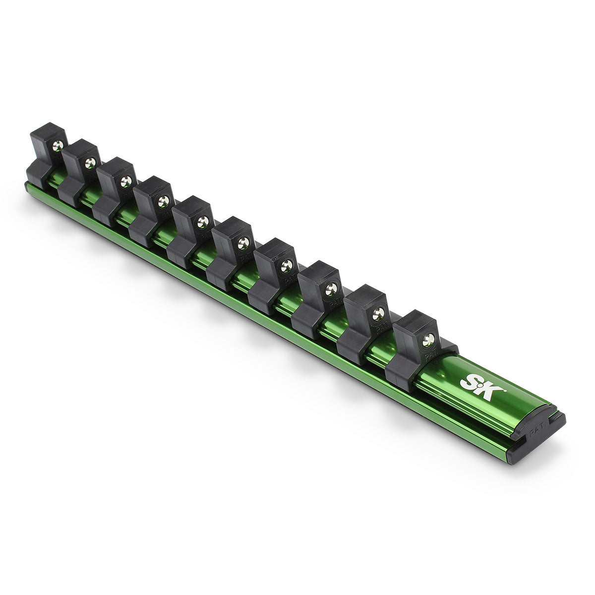 10-Piece Magnetic Socket Rail Holder Set - 1/2 Inch Drive Organizer for Mechanics Tools | Garage Workshop & Auto Repair Storage Solution