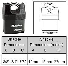 Master Lock Pro Series 6325NKA-10 High Security Padlock (10-Pack) with BumpStop Technology - Heavy Duty Outdoor Use for Storage Units, Toolboxes & Construction Sites